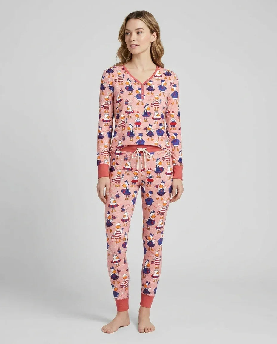 Freedom Floaties Family Matching Bamboo Women Pajama Set