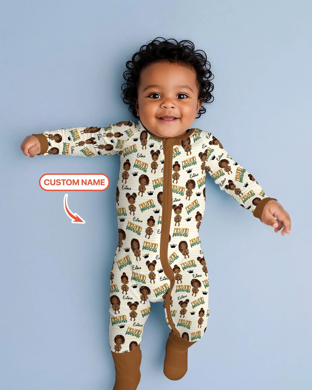 Gerippte Babykleidung mit individuellem Foto - Weich &amp; Skizzenhaft
