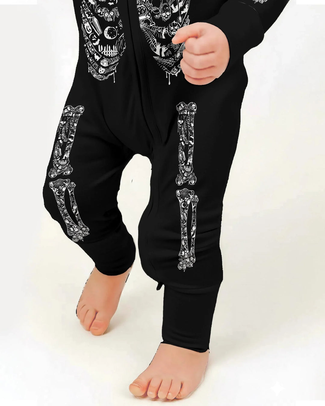 Haunted Halloween Skeleton Bamboo Convertible Zippy