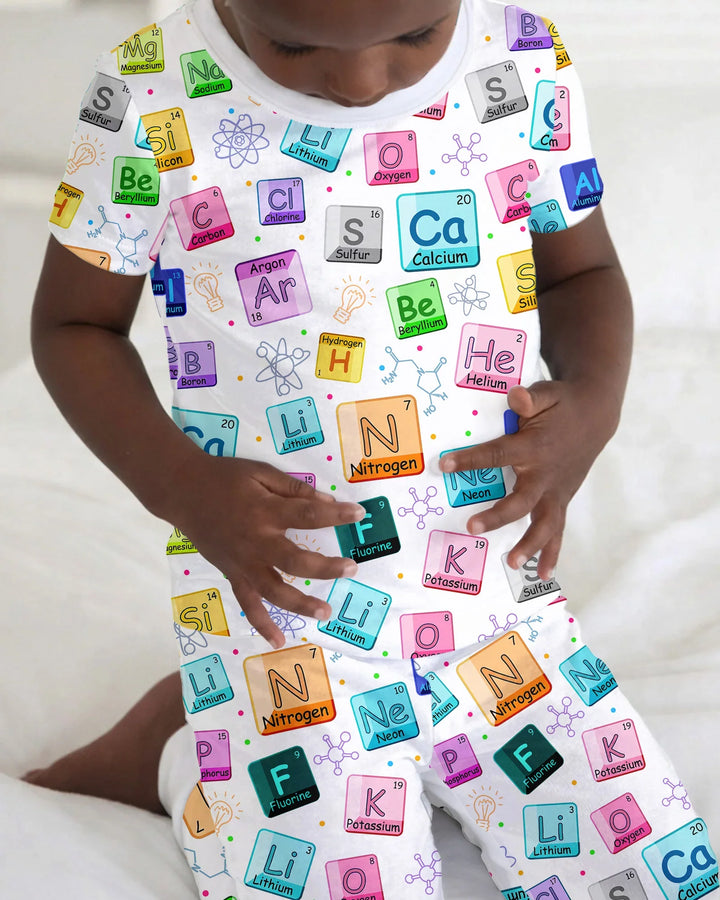 Zweiteiliges, kurzärmliges Pyjama-Set mit Marienkäfern
