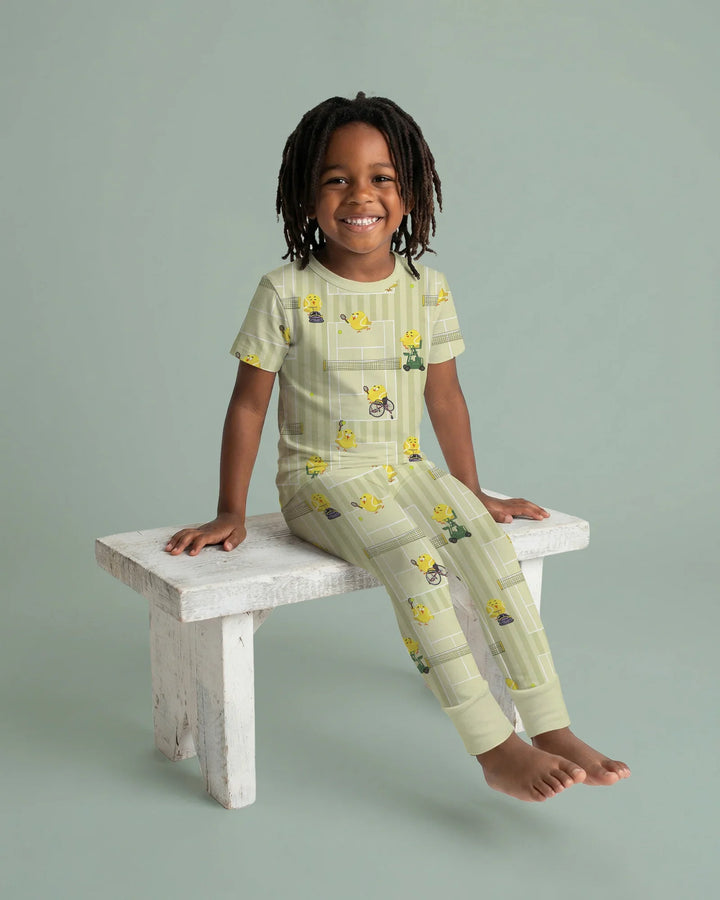 Zweiteiliges, kurzärmliges Pyjama-Set mit Marienkäfern