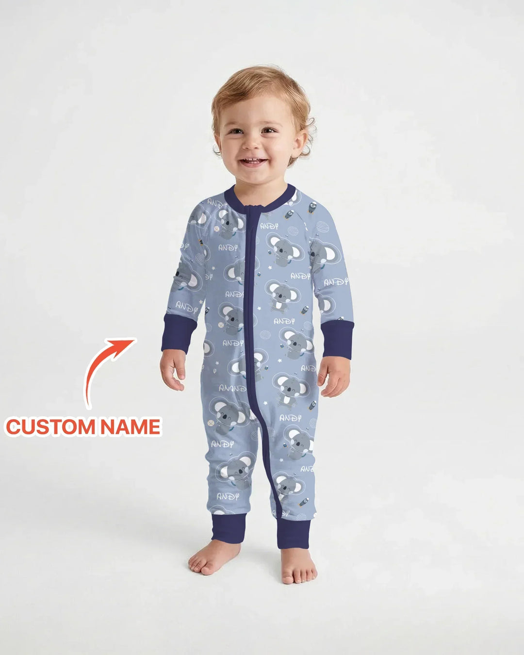 Gerippte Babykleidung mit individuellem Foto - Weich &amp; Skizzenhaft