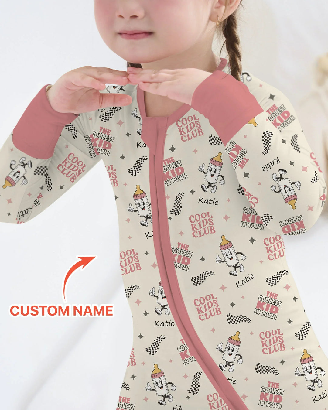 Custom Name Cool Club Daddy & Me Matching Bamboo Convertible Zippy