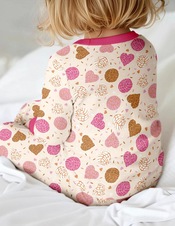 Sweet Concha Bamboo Two Piece Long Sleeve Pajama Set