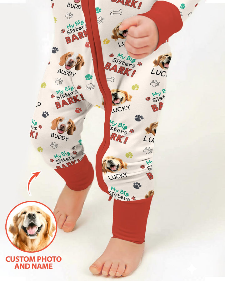 Raised With Paws - Custom Pet Photo And Name Bamboo Convertible Zippy