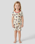 Template Zweiteiliges Pyjama-Set mit kurzen Ärmeln und Shorts