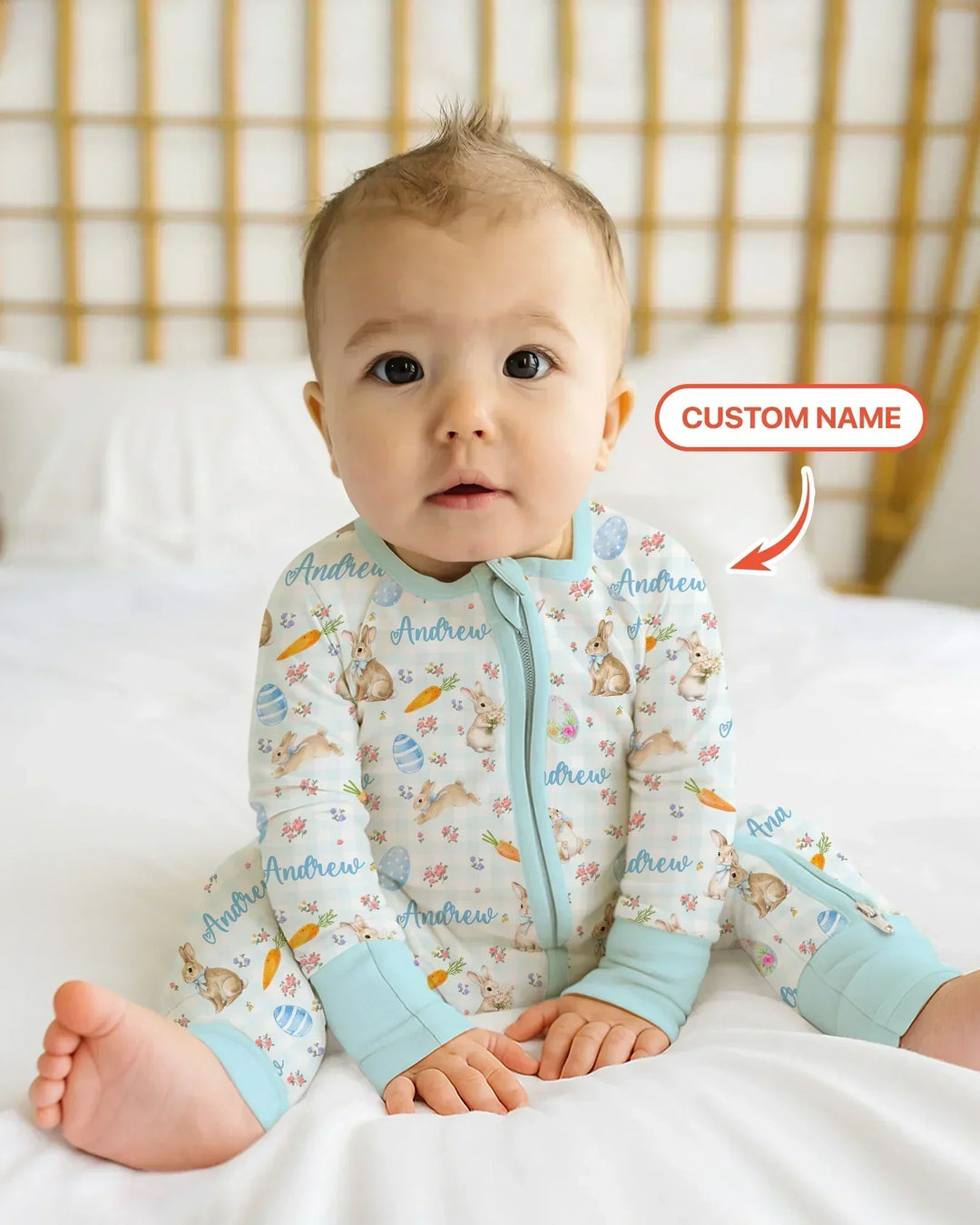 Gerippte Babykleidung mit individuellem Foto - Weich &amp; Skizzenhaft