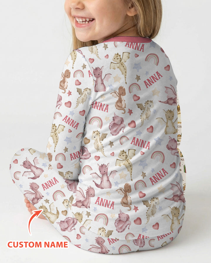 My Reign Has Just Begun Custom Name Bamboo Two Piece Long Sleeve Pajama Set