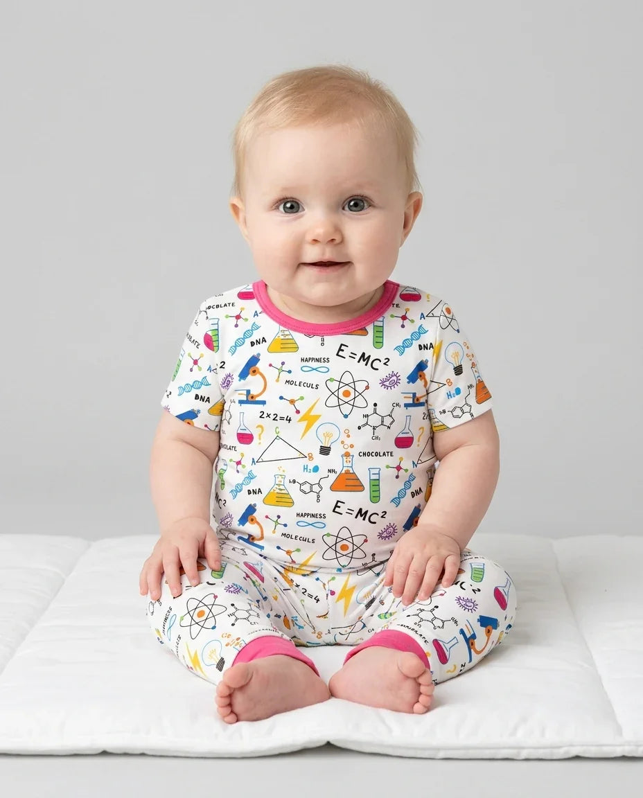 Zweiteiliges, kurzärmliges Pyjama-Set mit Marienkäfern