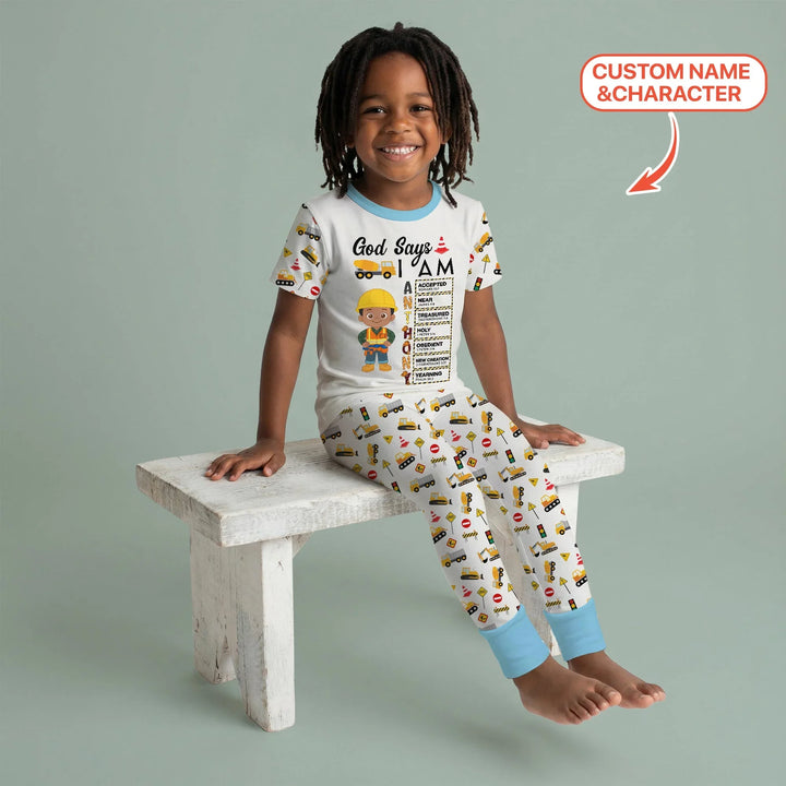 Zweiteiliges, kurzärmliges Pyjama-Set mit Marienkäfern