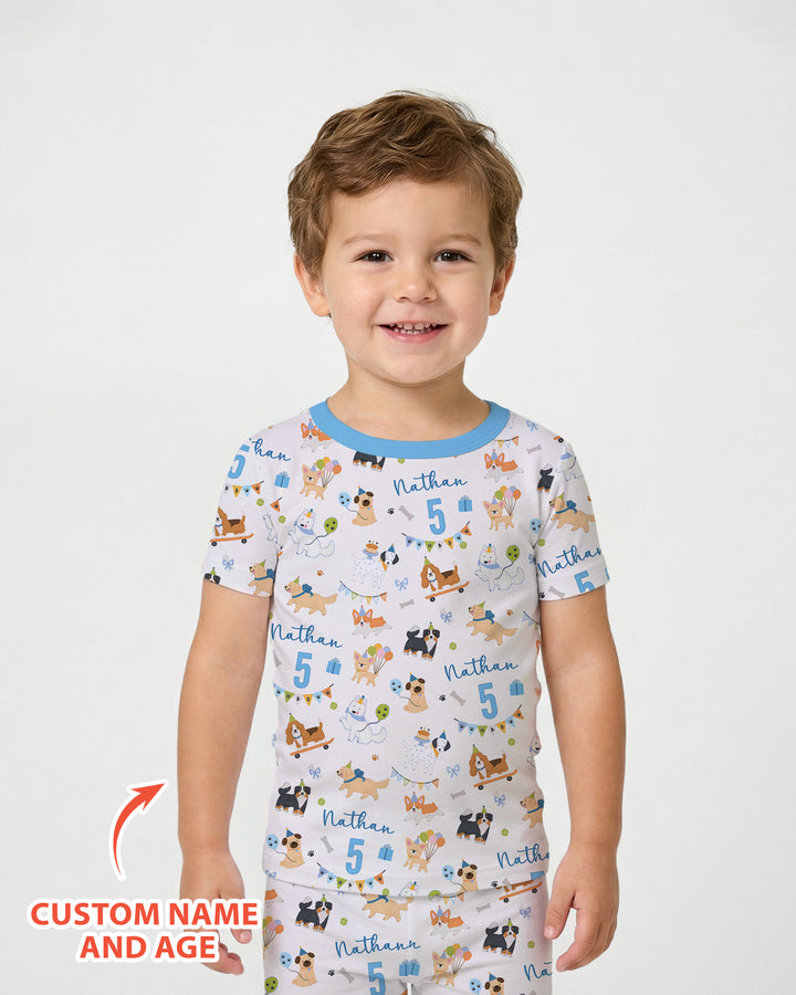 Zweiteiliges, kurzärmliges Pyjama-Set mit Marienkäfern