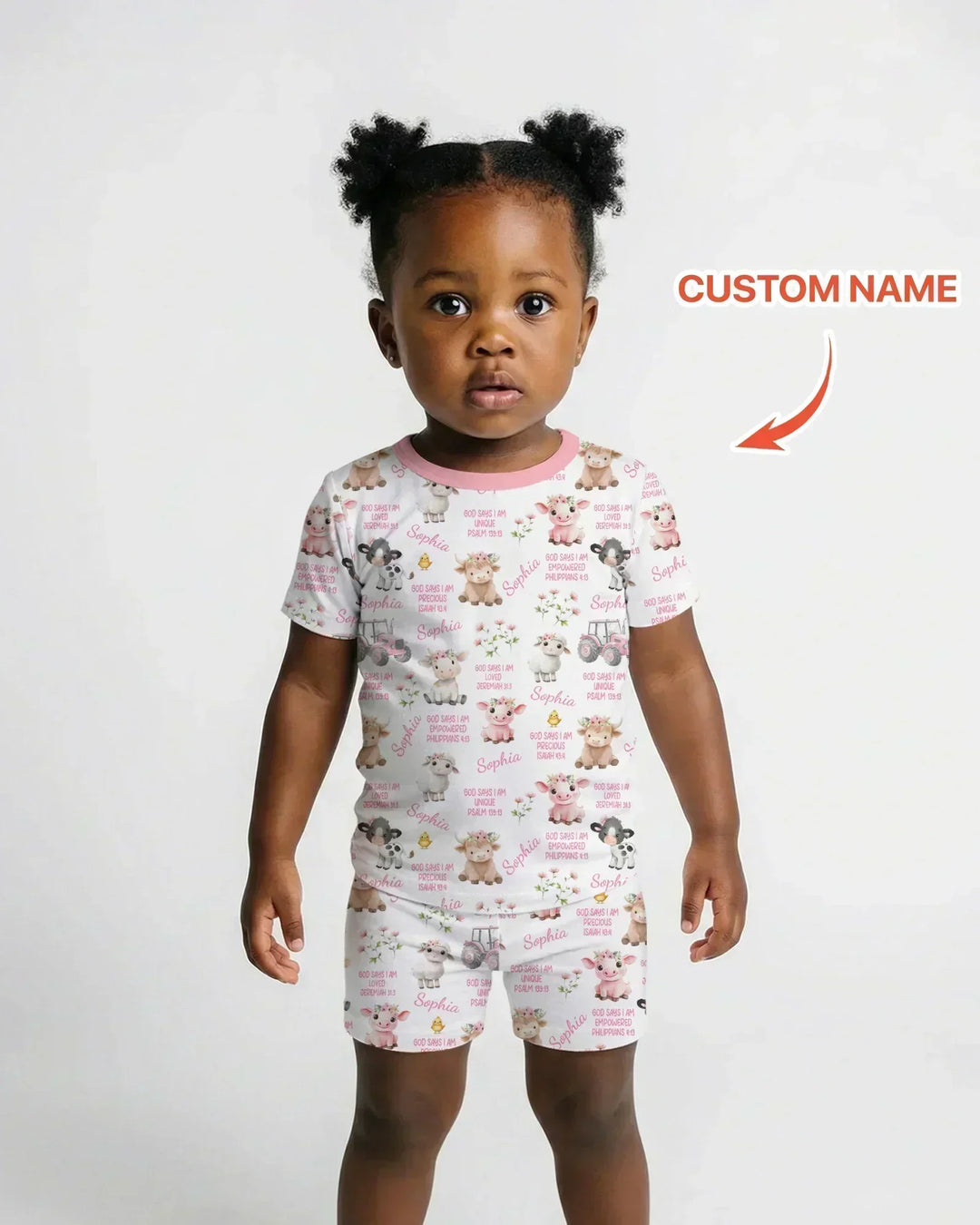 Zweiteiliges Pyjama-Set mit kurzen Ärmeln und Shorts im Sommer-Design