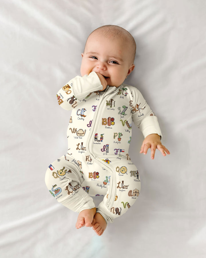 Texas Alphabet Bamboo Convertible Zippy
