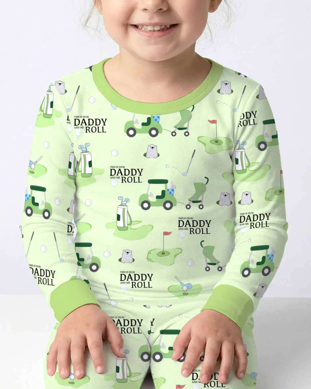 Daddy Golf Team Bamboo Two Piece Long Sleeve Pajama Set