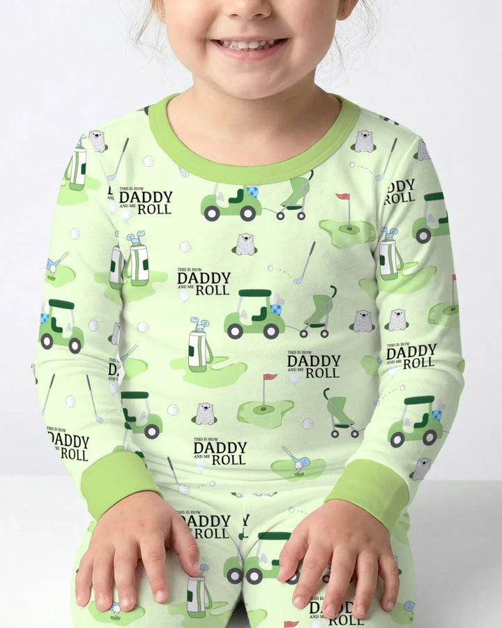 Daddy Golf Team Bamboo Two Piece Long Sleeve Pajama Set