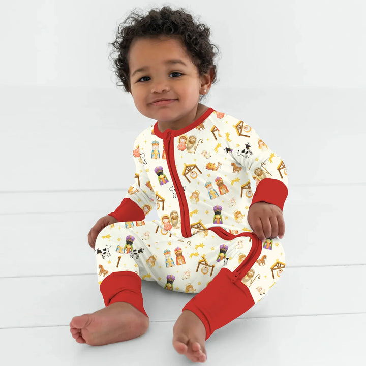 Gerippte Babykleidung mit individuellem Foto - Weich &amp; Skizzenhaft