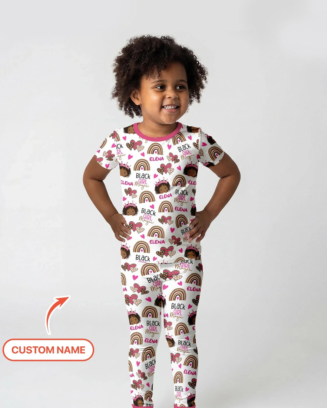 Zweiteiliges, kurzärmliges Pyjama-Set mit Marienkäfern
