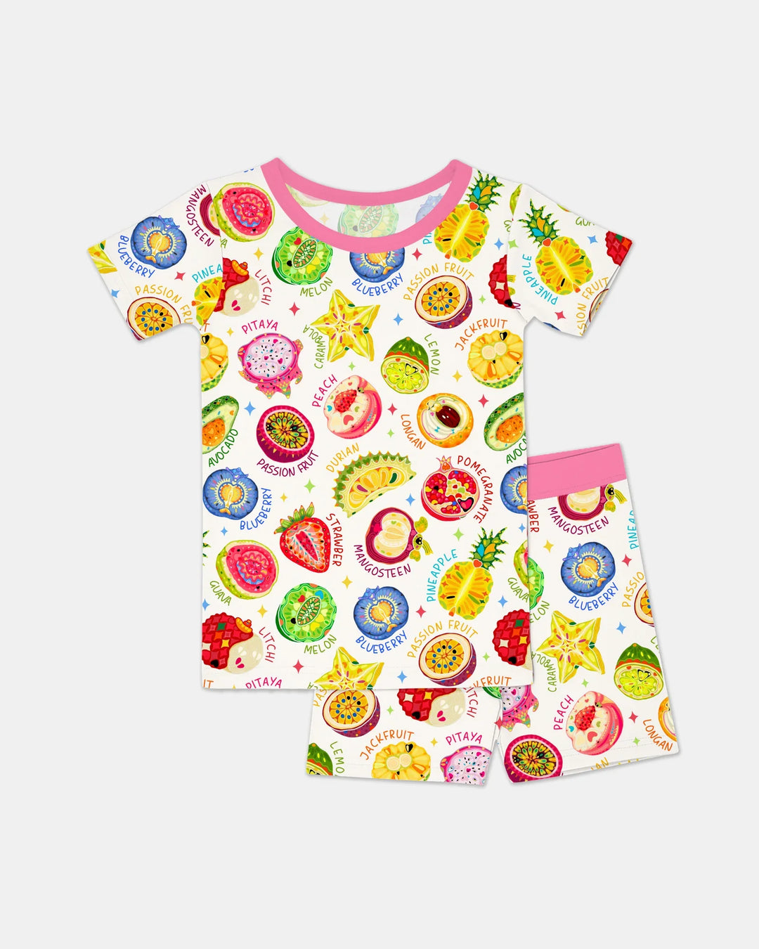 Juicy World Bamboo Two Piece Short Sleeve Shorts Pajama Set