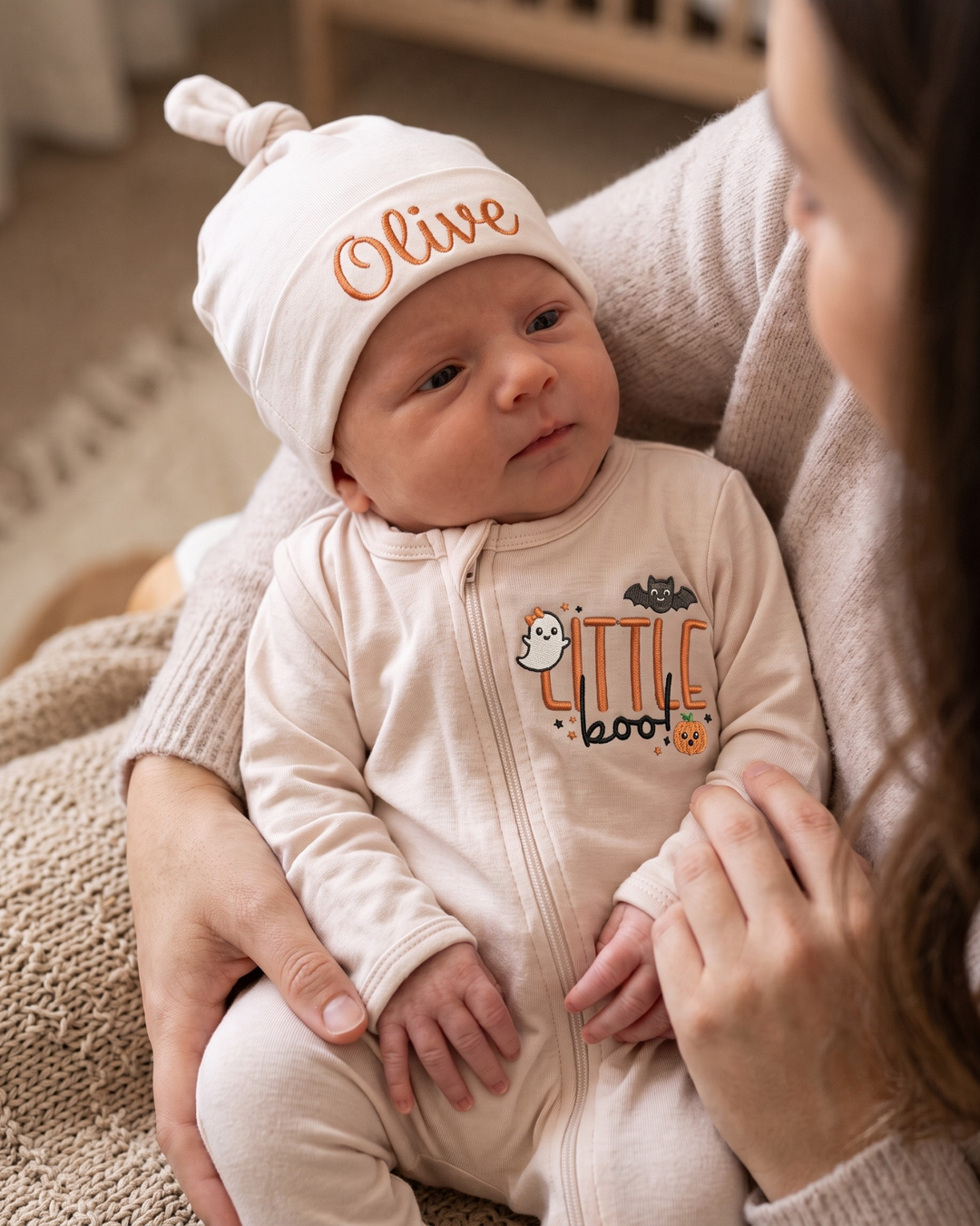Gerippte Babykleidung mit individuellem Foto - Weich &amp; Skizzenhaft