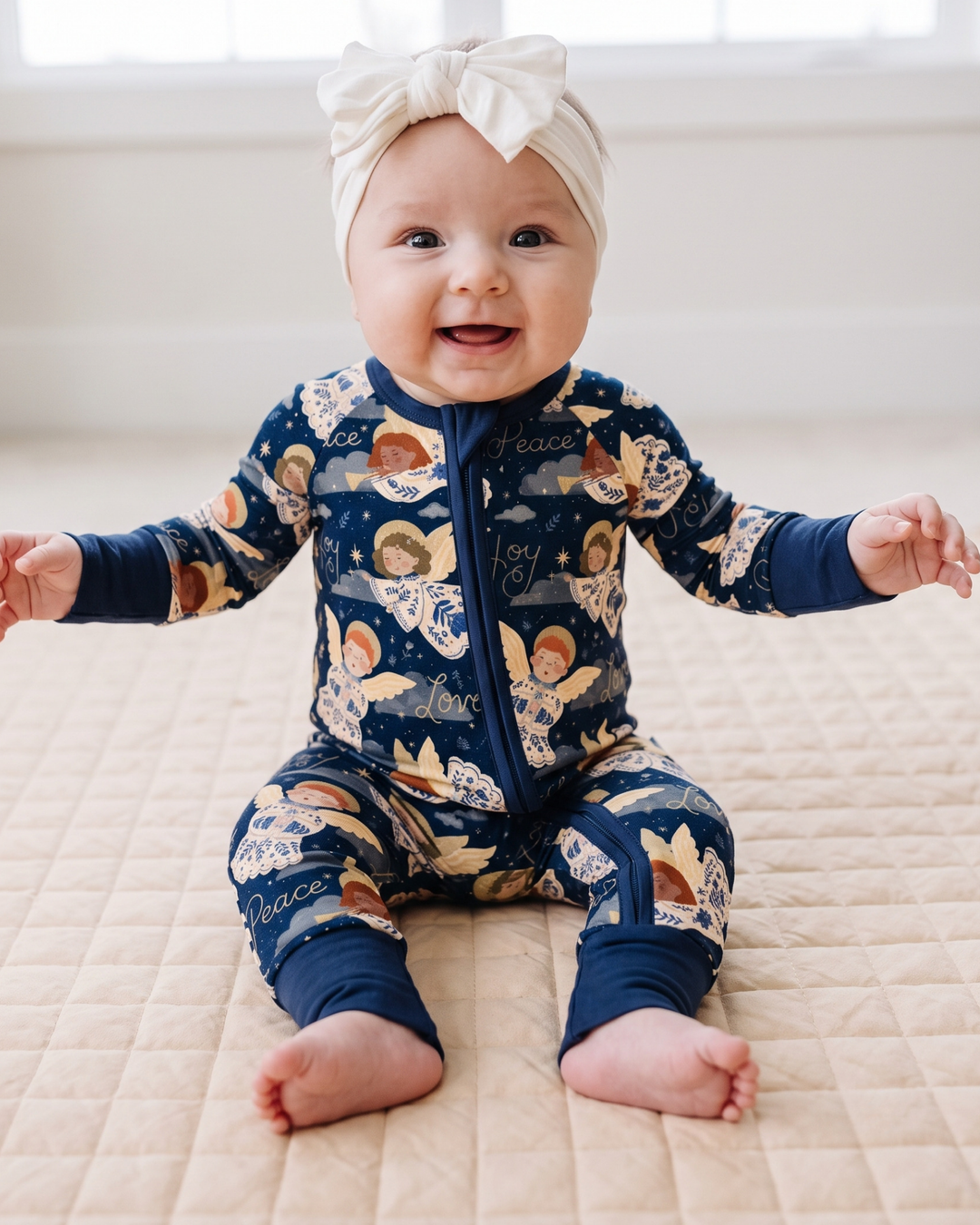 Gerippte Babykleidung mit individuellem Foto - Weich &amp; Skizzenhaft