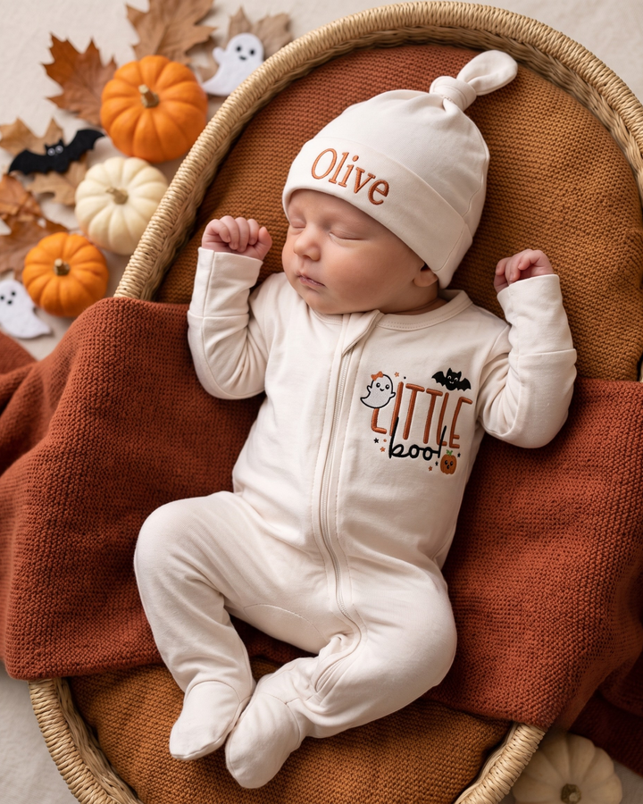 Gerippte Babykleidung mit individuellem Foto - Weich &amp; Skizzenhaft