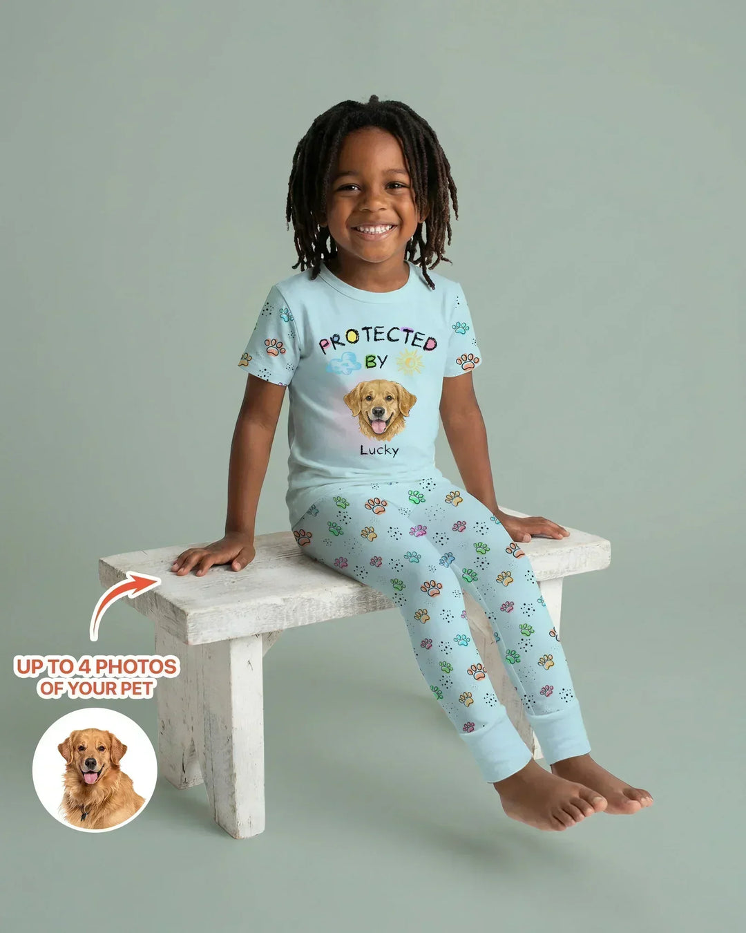 Zweiteiliges, kurzärmliges Pyjama-Set mit Marienkäfern