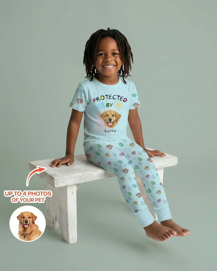 Zweiteiliges, kurzärmliges Pyjama-Set mit Marienkäfern
