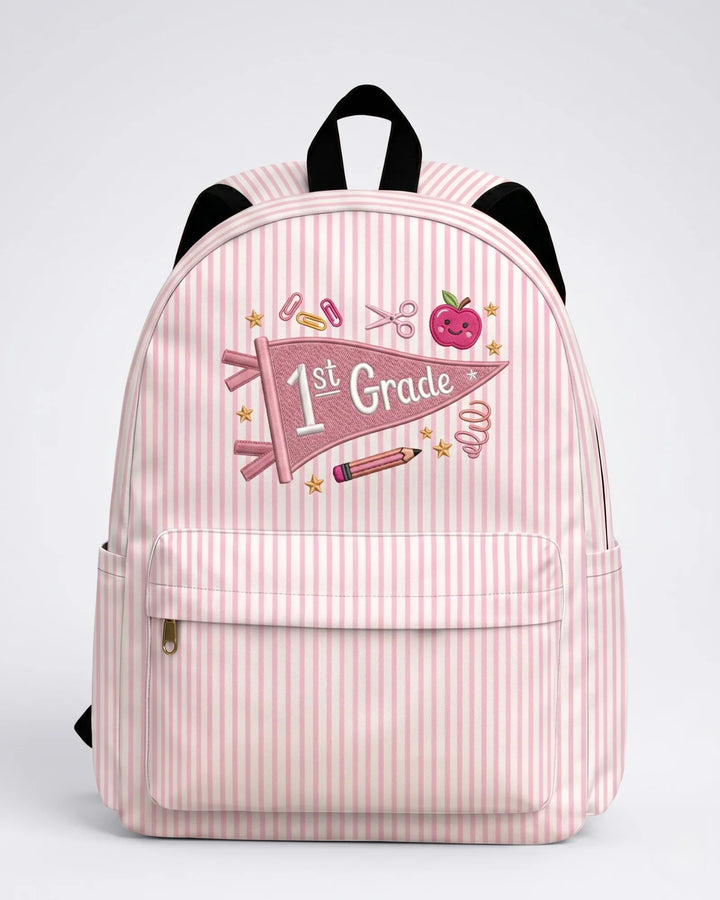 1ST Grade Level Pennant Embroidered Backpack