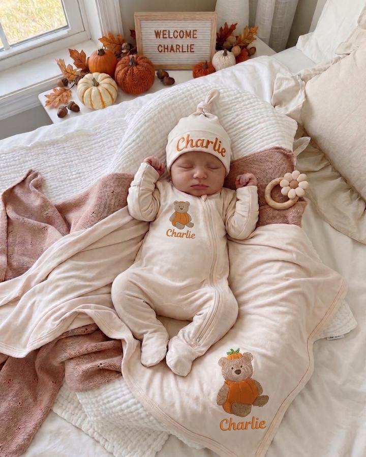 Gerippte Babykleidung mit individuellem Foto - Weich &amp; Skizzenhaft