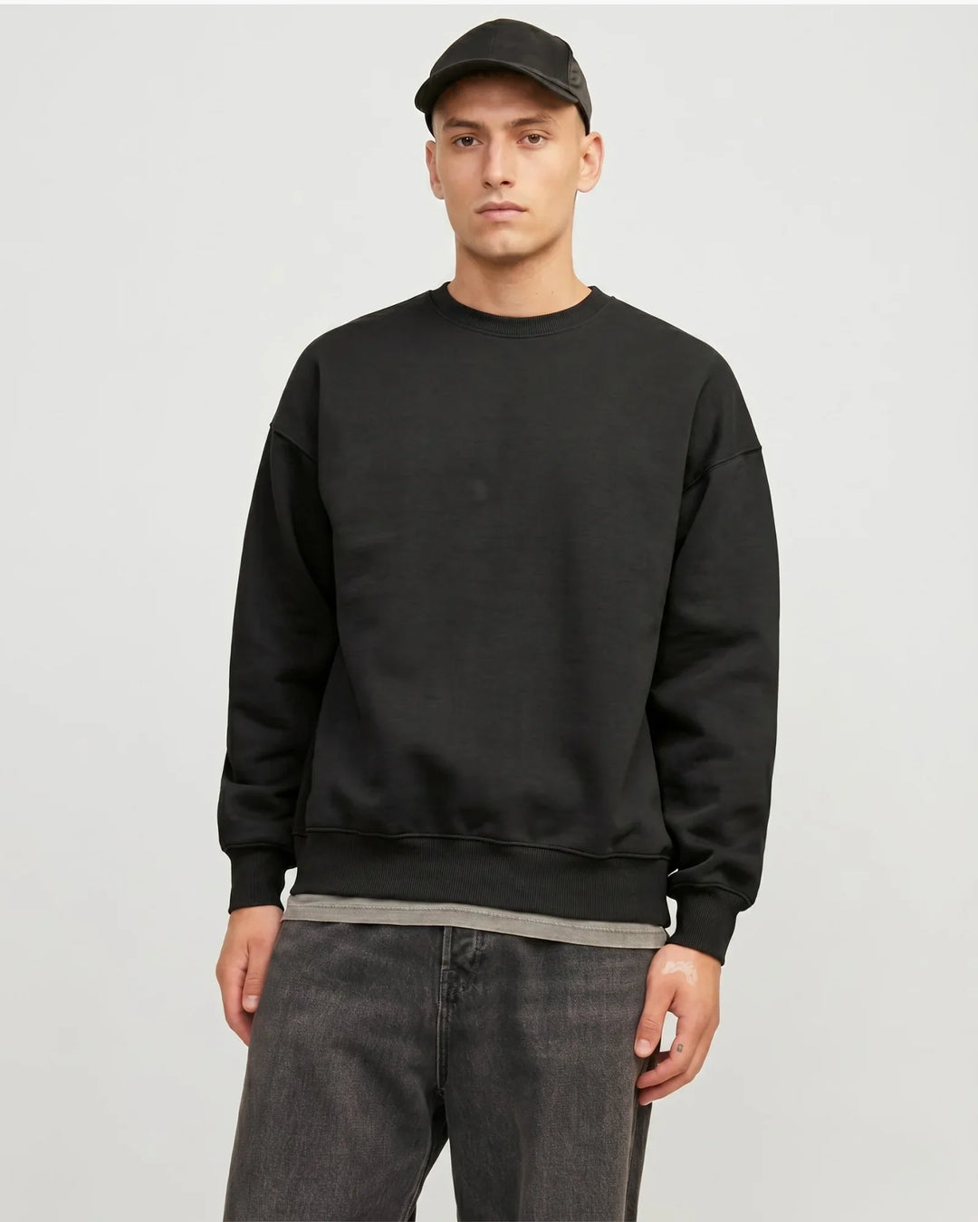 Solid Color Bamboo Adult Crewneck Sweatshirt