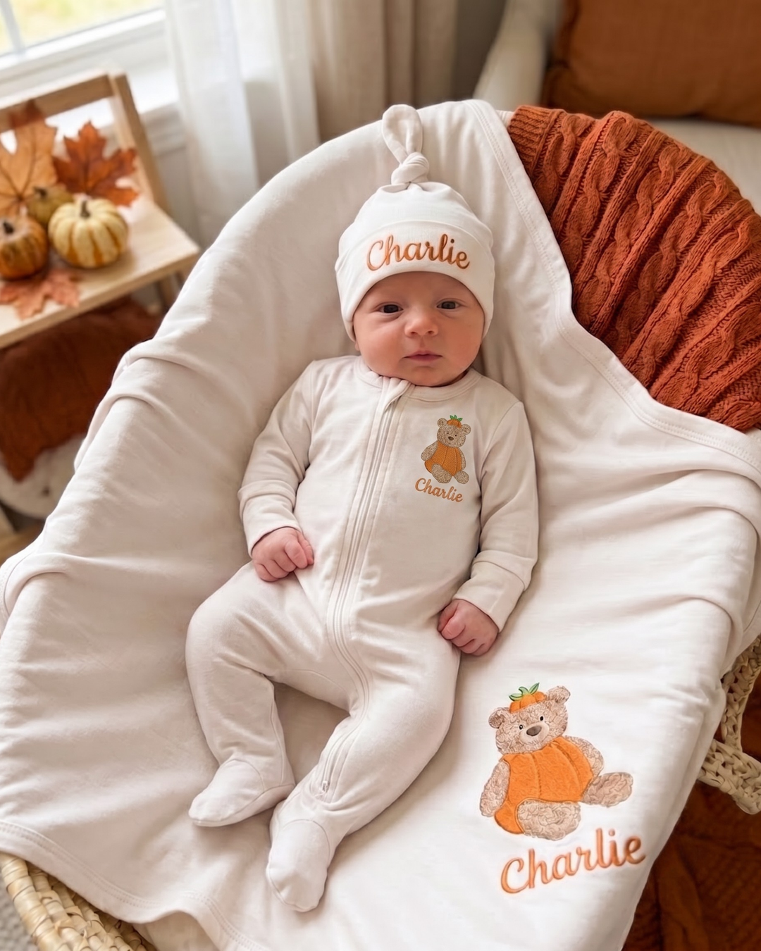 Gerippte Babykleidung mit individuellem Foto - Weich &amp; Skizzenhaft