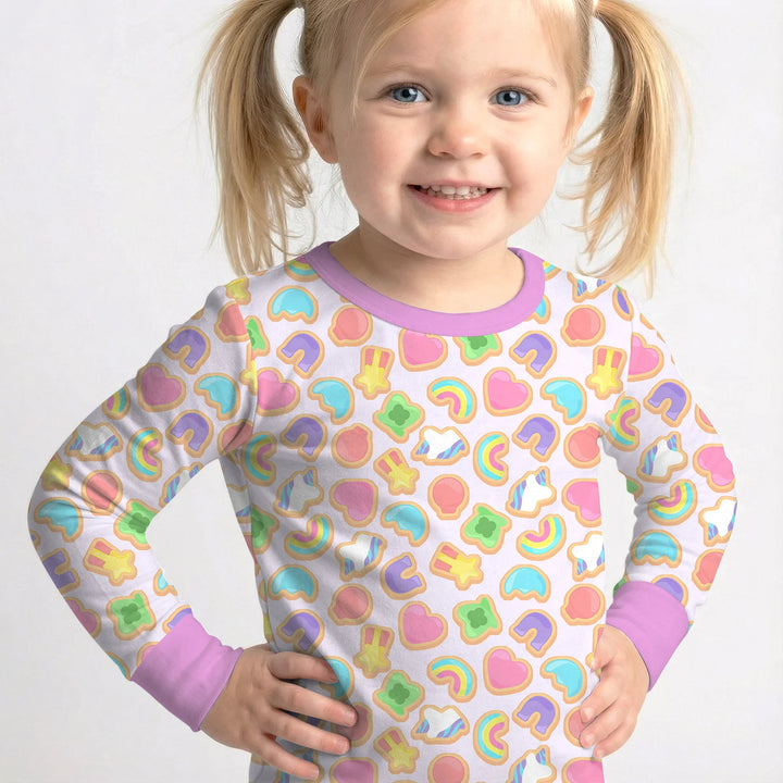 Lucky Marshmallow Cookies Bamboo Two Piece Long Sleeve Pajama Set