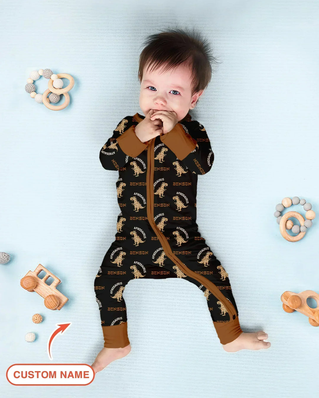 Gerippte Babykleidung mit individuellem Foto - Weich &amp; Skizzenhaft