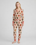 Chicken Merry Clucking Christmas Bamboo Women Pajama Set