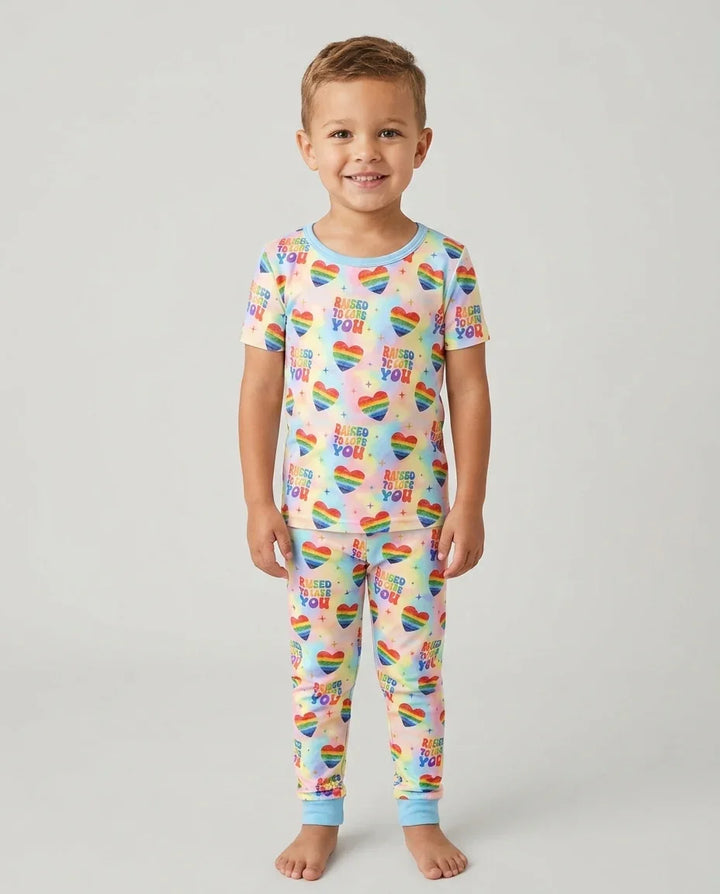 Zweiteiliges, kurzärmliges Pyjama-Set mit Marienkäfern