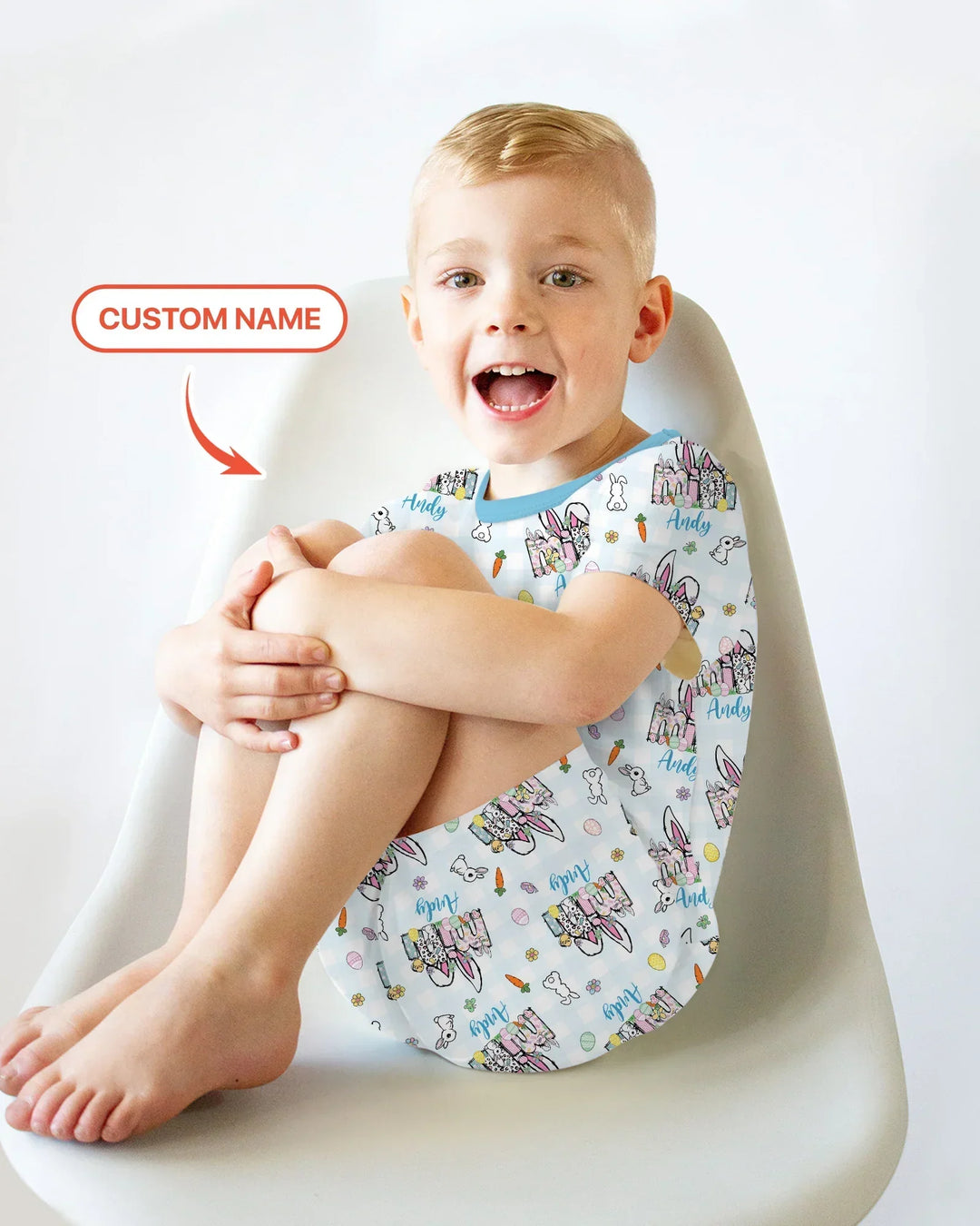 Zweiteiliges Pyjama-Set mit kurzen Ärmeln und Shorts im Sommer-Design