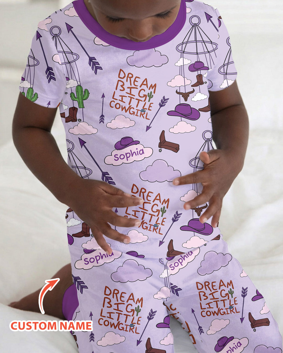 Zweiteiliges, kurzärmliges Pyjama-Set mit Marienkäfern