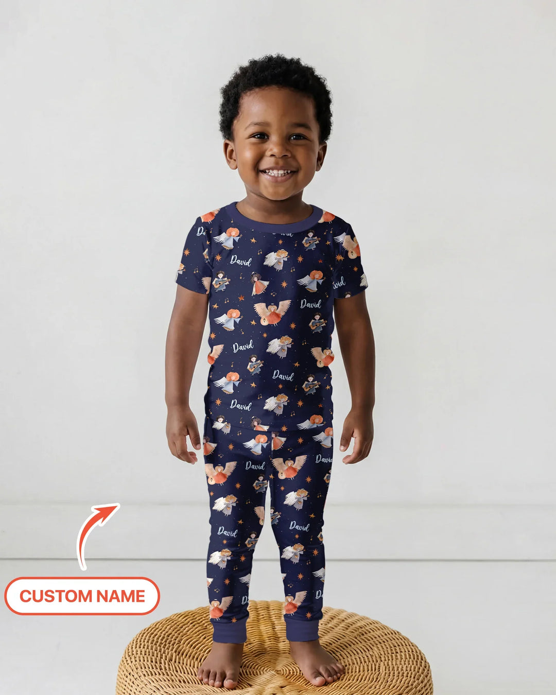 Zweiteiliges, kurzärmliges Pyjama-Set mit Marienkäfern
