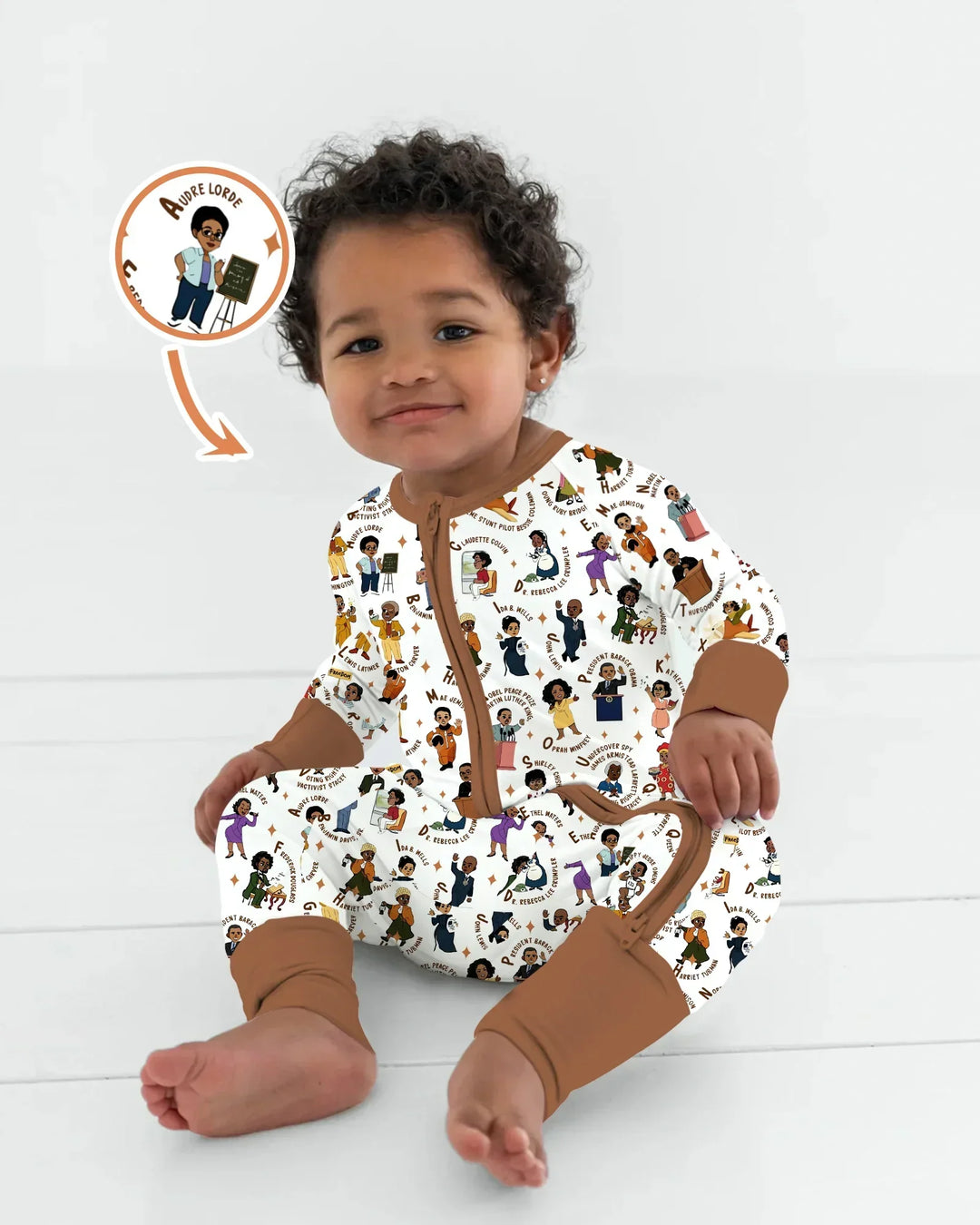 Gerippte Babykleidung mit individuellem Foto - Weich &amp; Skizzenhaft