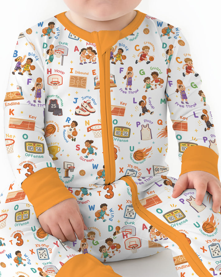 Basketball Alphabet Bamboo Convertible Zippy