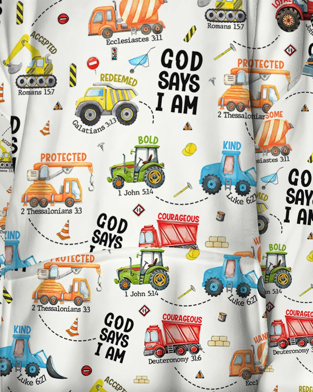 Gott sagt, ich bin Junge Bambus-Decken-Hoodie