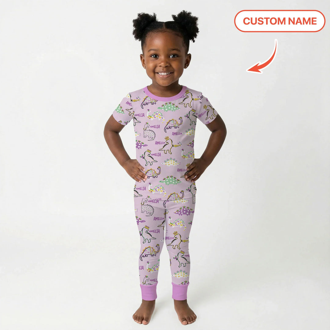 Zweiteiliges, kurzärmliges Pyjama-Set mit Marienkäfern