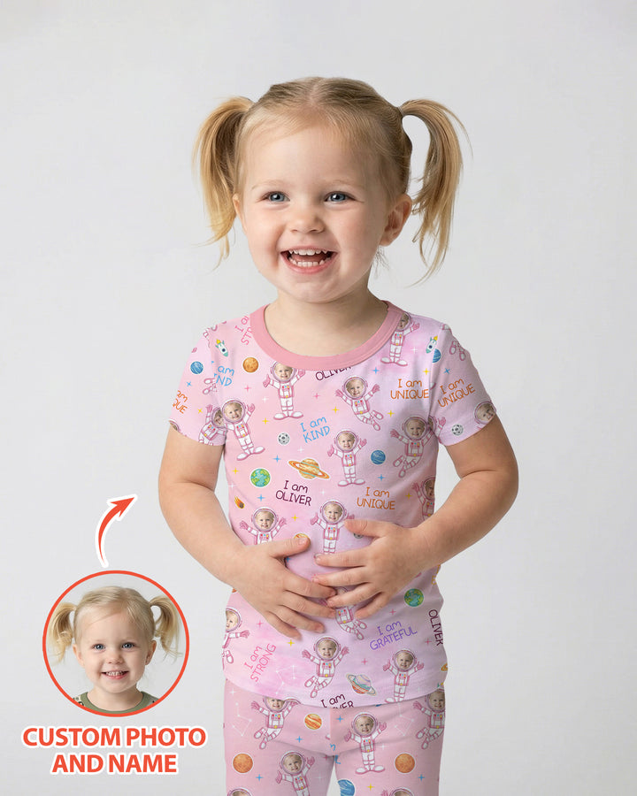 Schlafanzug-Set zweiteilig, kurze Ärmel, kurze Hose, Bambus