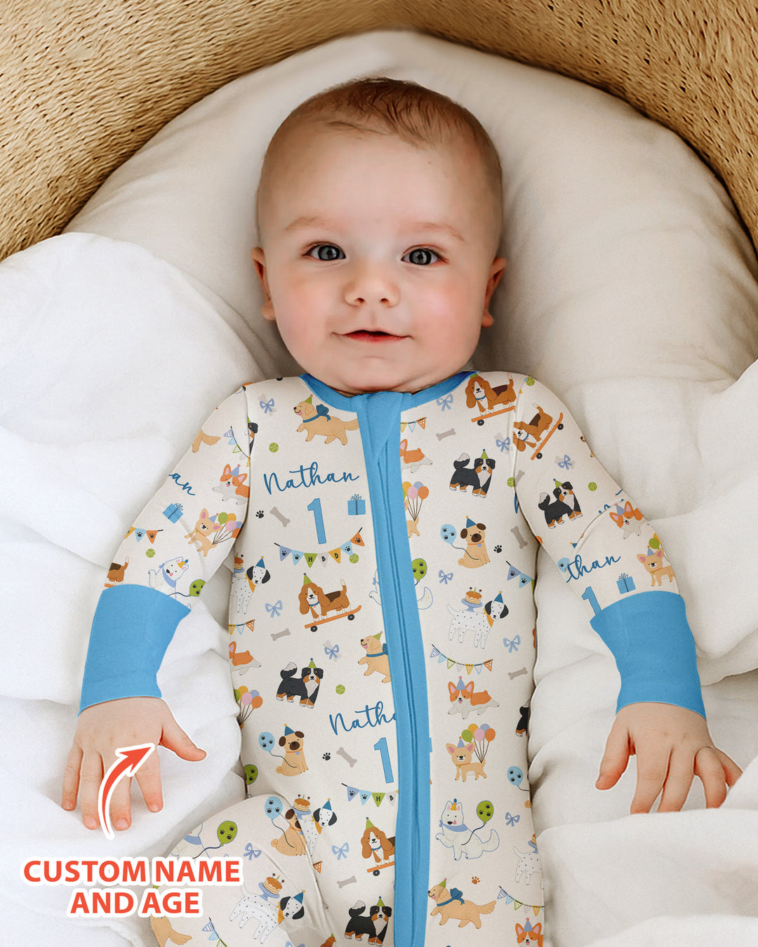 Gerippte Babykleidung mit individuellem Foto - Weich &amp; Skizzenhaft