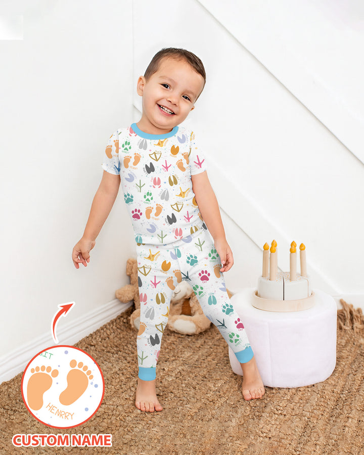 Zweiteiliges, kurzärmliges Pyjama-Set mit Marienkäfern