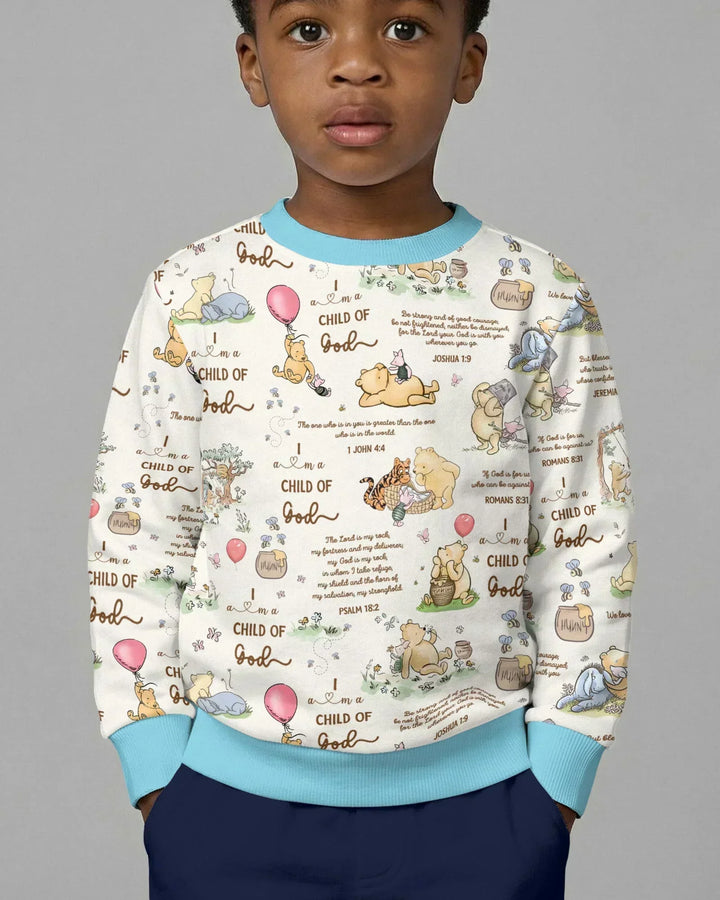 Kind Gottes Launischer Wald Bambus Rundhals-Sweatshirt
