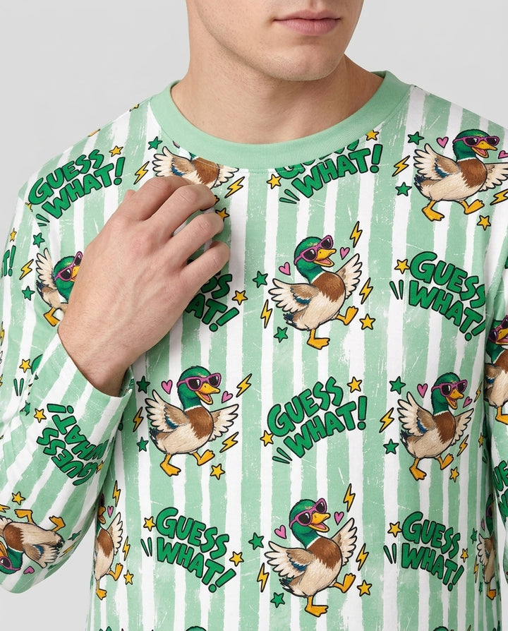 Guess What Mallard Butt Bamboo Men's Pajama Set