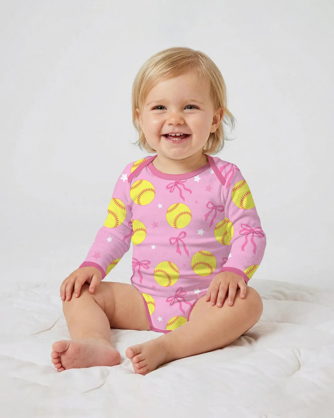 Gerippte Babykleidung mit individuellem Foto - Weich &amp; Skizzenhaft