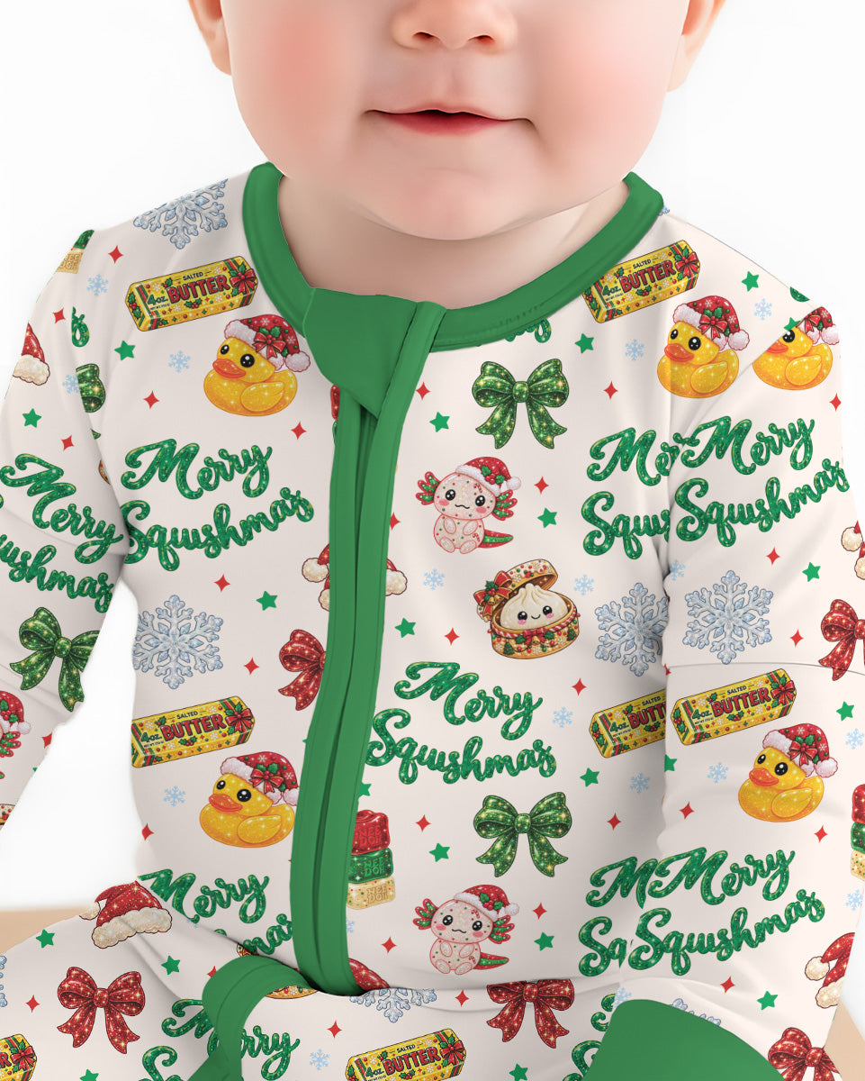 Merry Squishmas Bamboo Convertible Zippy
