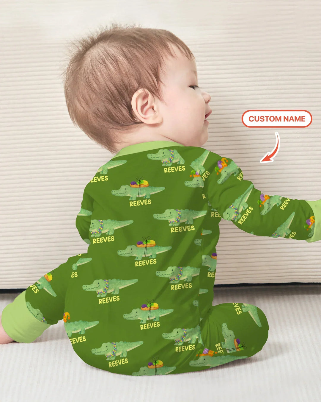 Gerippte Babykleidung mit individuellem Foto - Weich &amp; Skizzenhaft